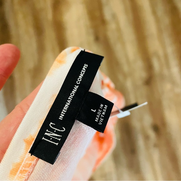 INC International Concepts Astrid Dye Scoop Tee - Picture 6 of 7